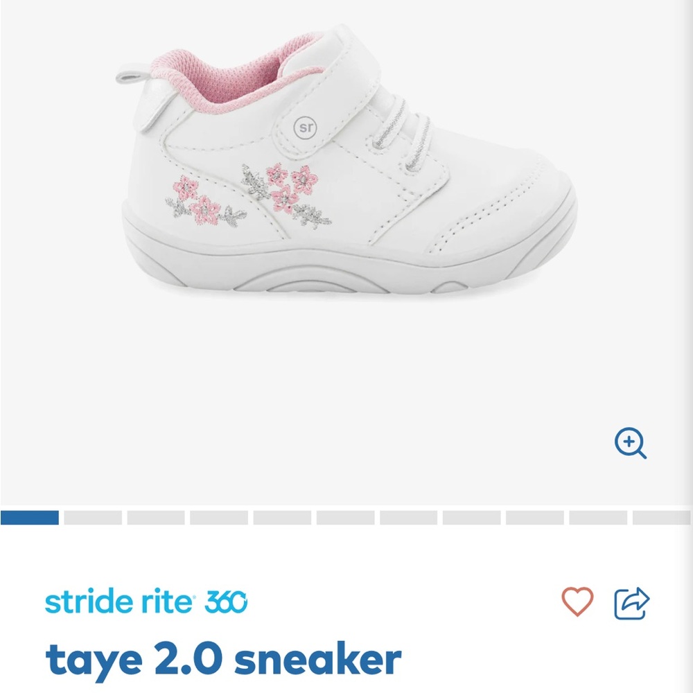 Stride Rite Taye 2.0 White Sneaker